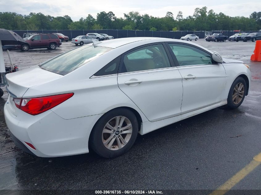 2014 Hyundai Sonata Gls VIN: 5NPEB4AC1EH855493 Lot: 39616735