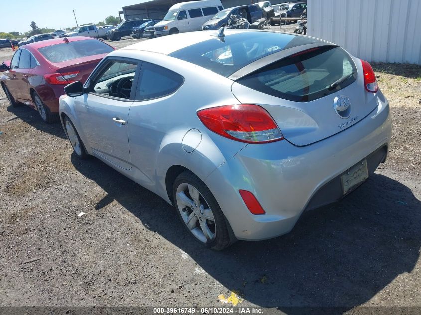 2013 HYUNDAI VELOSTER - KMHTC6ADXDU174614