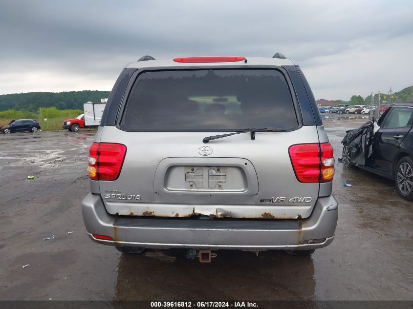 2003 Toyota Sequoia Sr5 V8 VIN: 5TDBT44AX3S158681 Lot: 39616812