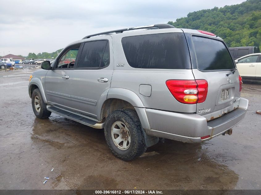 2003 Toyota Sequoia Sr5 V8 VIN: 5TDBT44AX3S158681 Lot: 39616812