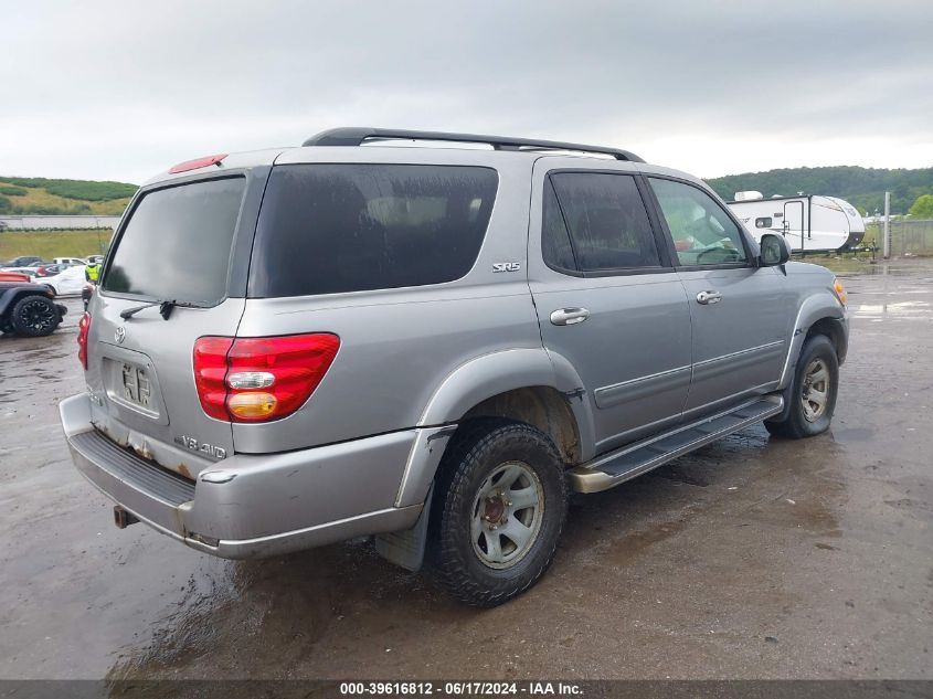 2003 Toyota Sequoia Sr5 V8 VIN: 5TDBT44AX3S158681 Lot: 39616812