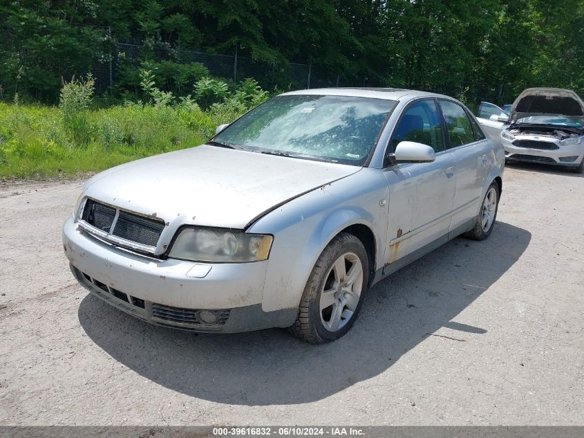 WAULT68E62A167738 | 2002 AUDI A4