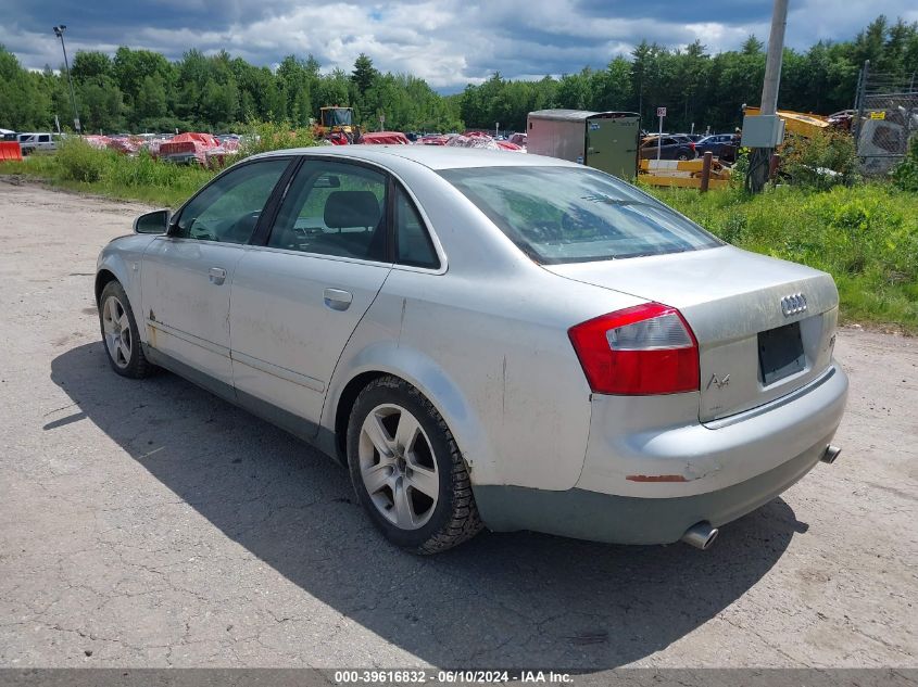 WAULT68E62A167738 | 2002 AUDI A4