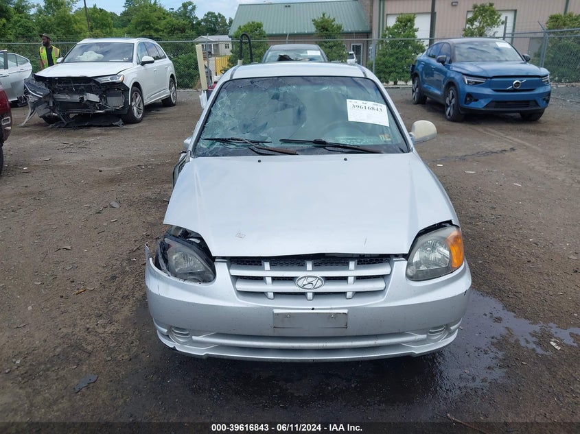 2005 Hyundai Accent Gls VIN: KMHCG45C35U614426 Lot: 39616843