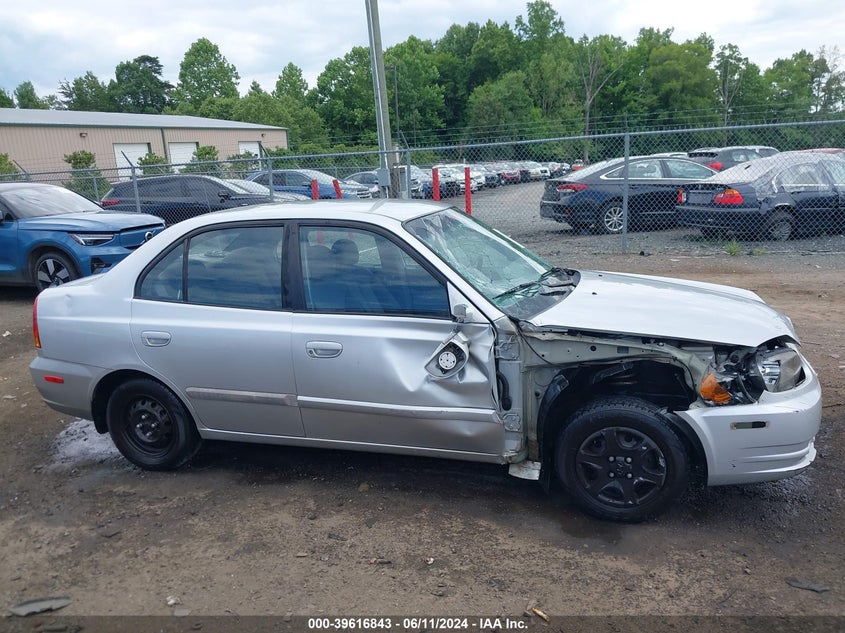 2005 Hyundai Accent Gls VIN: KMHCG45C35U614426 Lot: 39616843