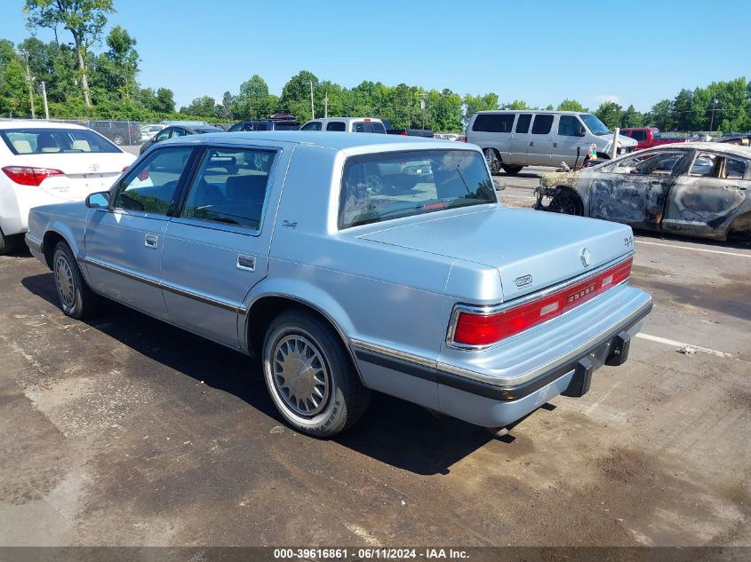 1993 Dodge Dynasty VIN: 1B3XC46RXPD141830 Lot: 39616861