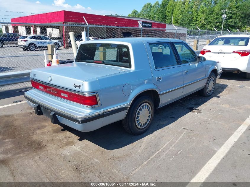 1993 Dodge Dynasty VIN: 1B3XC46RXPD141830 Lot: 39616861