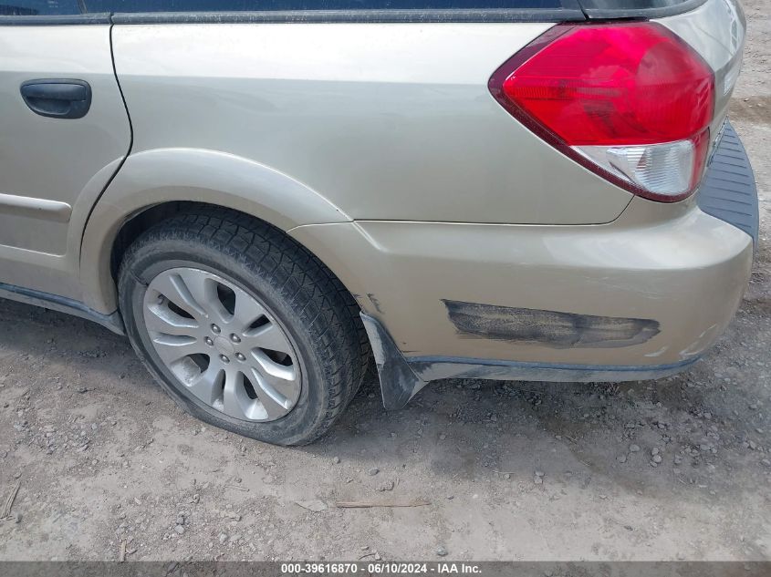 2008 Subaru Outback 2.5I/2.5I L.l. Bean Edition VIN: 4S4BP61C787324822 Lot: 39616870