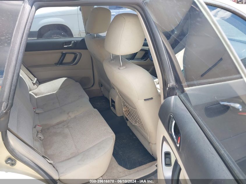 2008 Subaru Outback 2.5I/2.5I L.l. Bean Edition VIN: 4S4BP61C787324822 Lot: 39616870