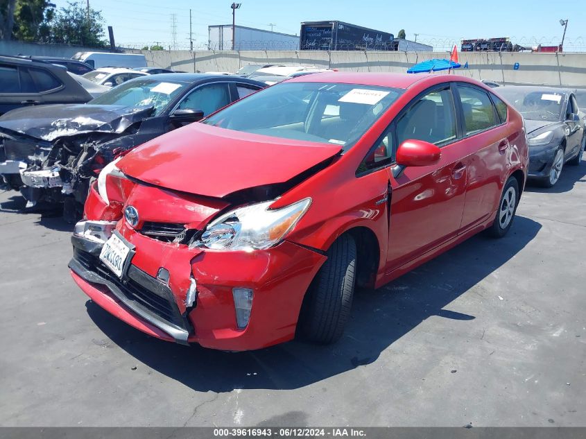 2013 Toyota Prius Two VIN: JTDKN3DU9D5655145 Lot: 39616943