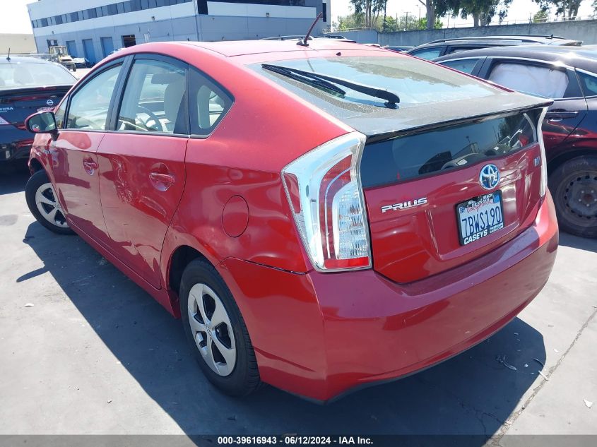 2013 Toyota Prius Two VIN: JTDKN3DU9D5655145 Lot: 39616943