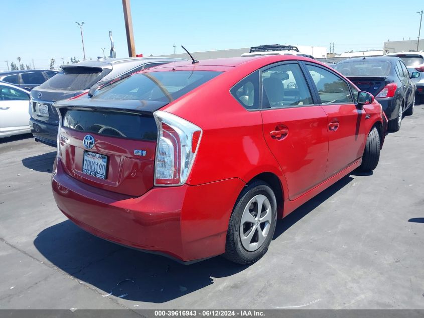 2013 Toyota Prius Two VIN: JTDKN3DU9D5655145 Lot: 39616943