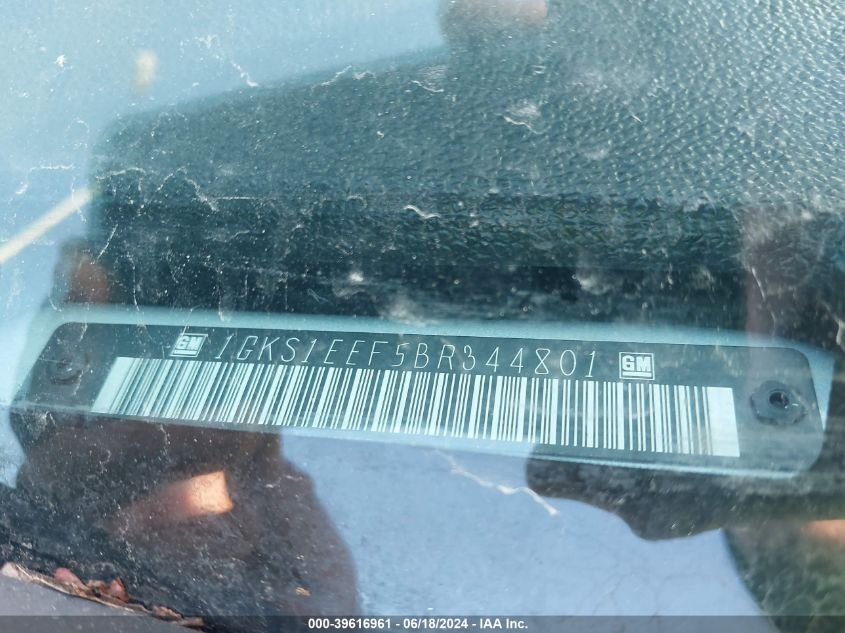 2011 GMC Yukon Denali VIN: 1GKS1EEF5BR344801 Lot: 39616961