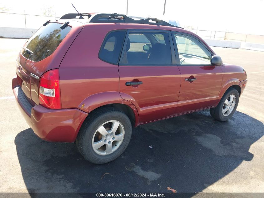 2006 Hyundai Tucson Gl VIN: KM8JM72B76U314340 Lot: 39616970