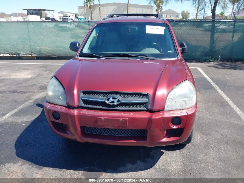 2006 Hyundai Tucson Gl VIN: KM8JM72B76U314340 Lot: 39616970