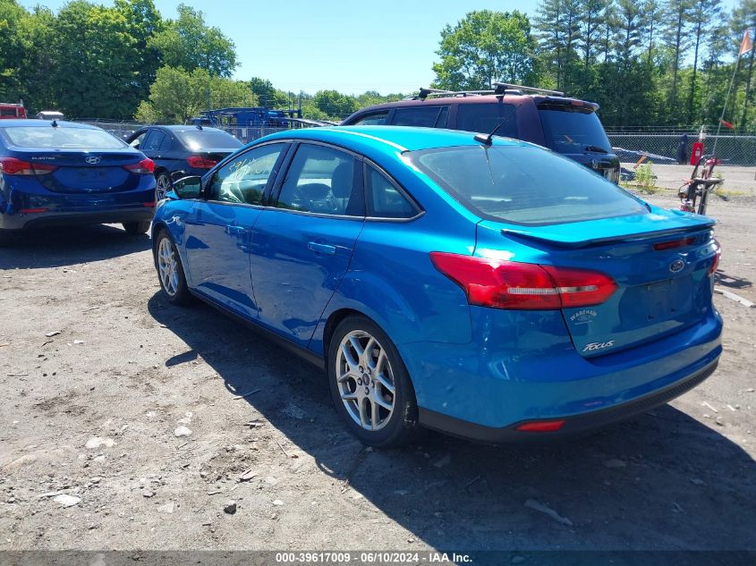 2015 Ford Focus Se VIN: 1FADP3F2XFL308457 Lot: 39617009