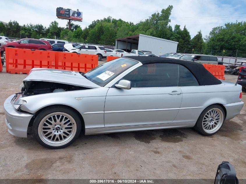 2006 BMW 325Ci VIN: WBABW33426PX87411 Lot: 39617016