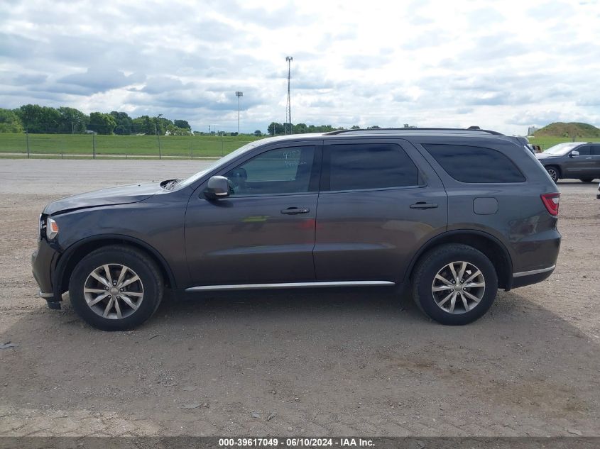 2015 Dodge Durango Limited VIN: 1C4RDJDG6FC201918 Lot: 39617049