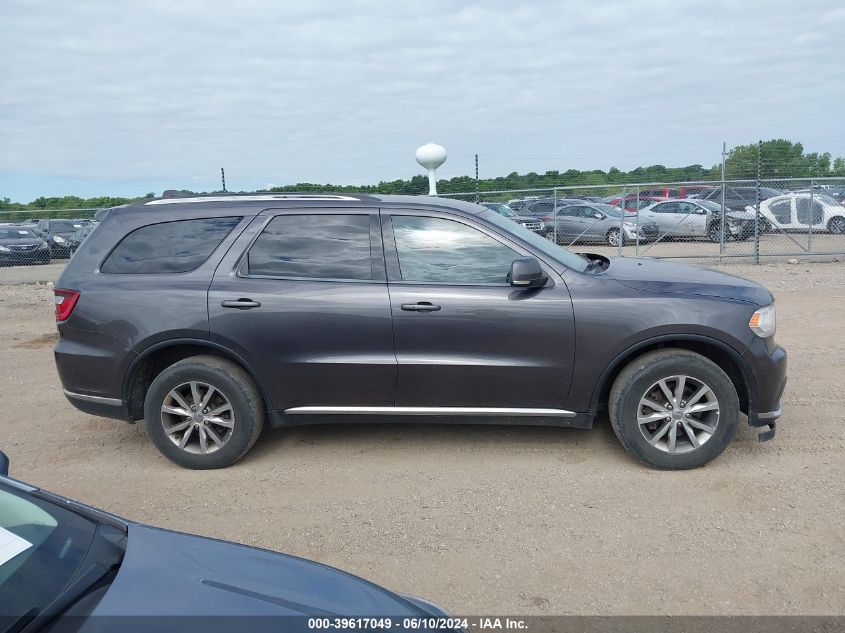 2015 Dodge Durango Limited VIN: 1C4RDJDG6FC201918 Lot: 39617049