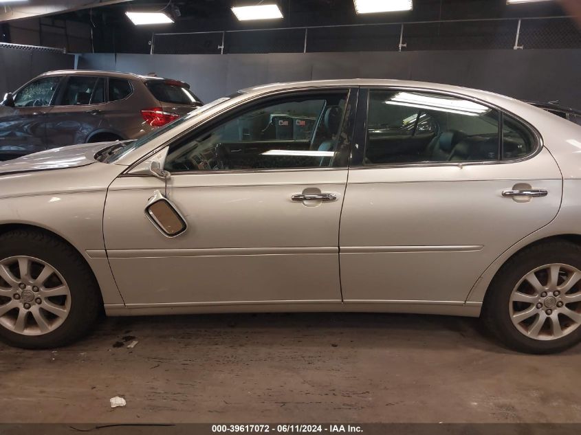 2004 Lexus Es 330 VIN: JTHBA30G240019237 Lot: 39617072