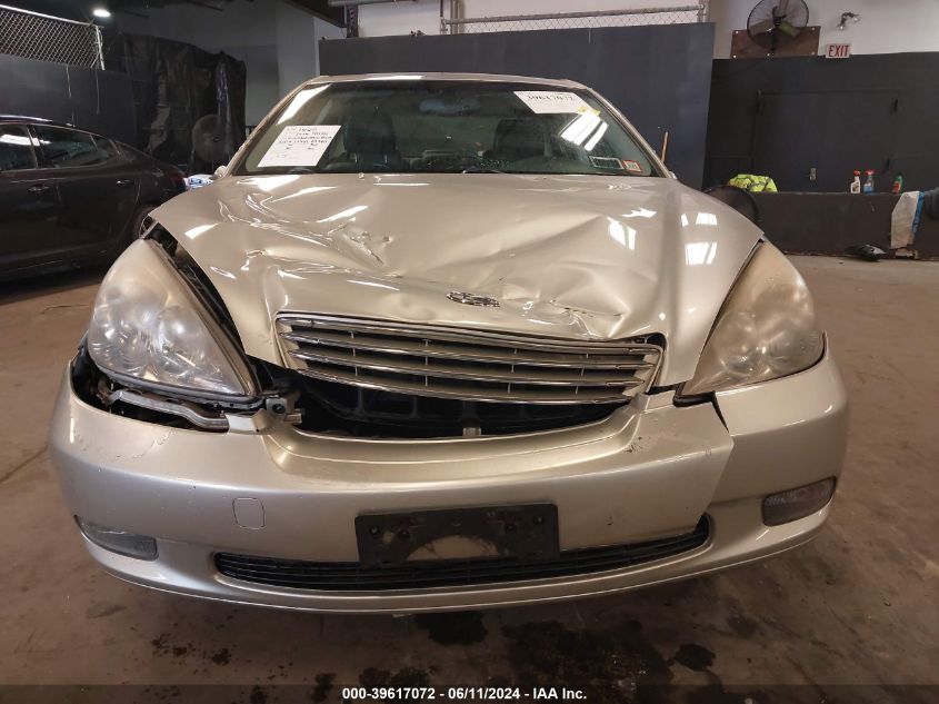 2004 Lexus Es 330 VIN: JTHBA30G240019237 Lot: 39617072