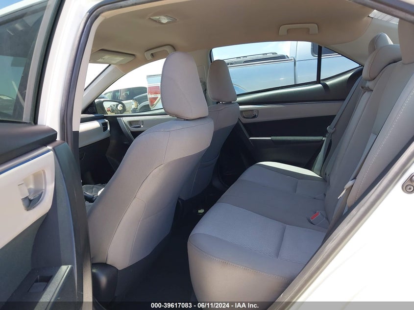 2016 Toyota Corolla Le VIN: 2T1BURHEXGC688123 Lot: 39617083