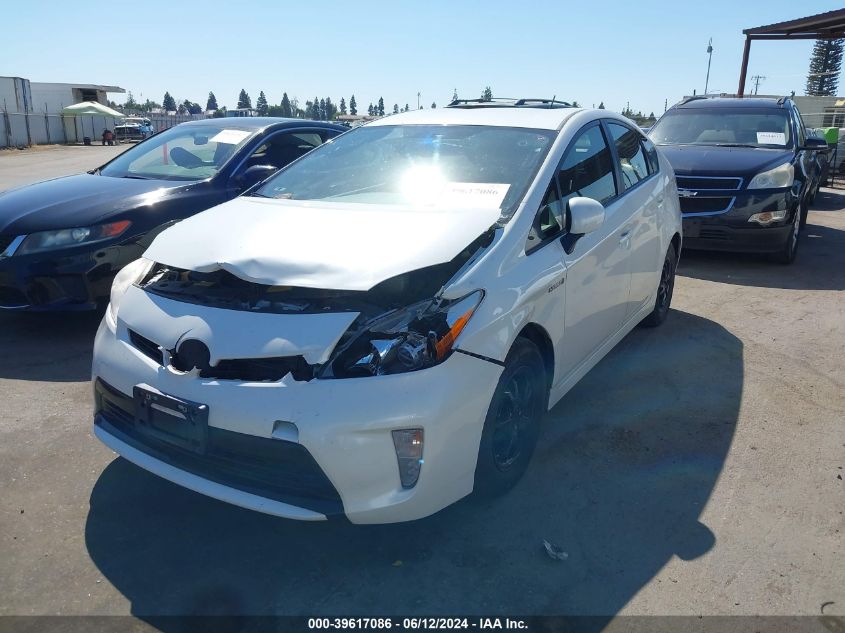 2012 Toyota Prius Two VIN: JTDKN3DU8C5526263 Lot: 39617086