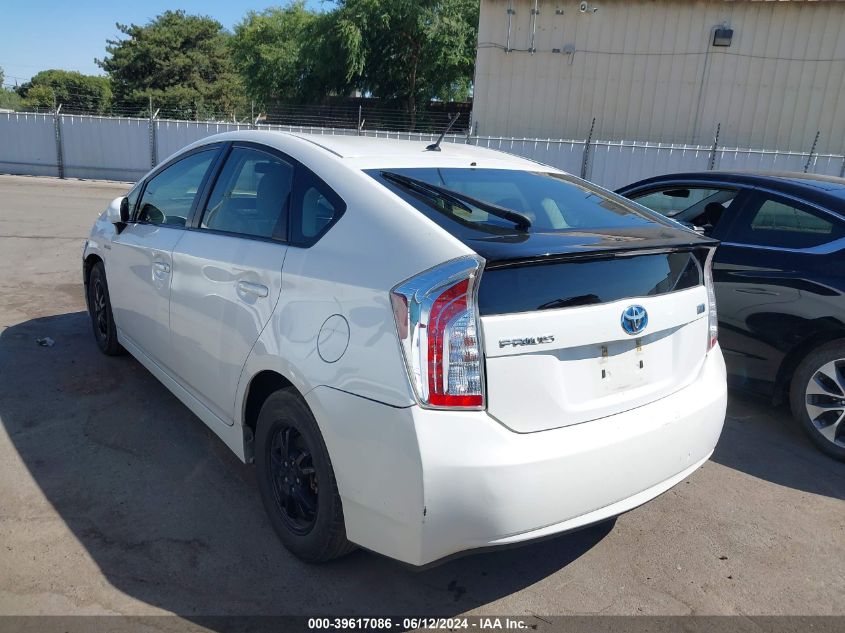 2012 Toyota Prius Two VIN: JTDKN3DU8C5526263 Lot: 39617086