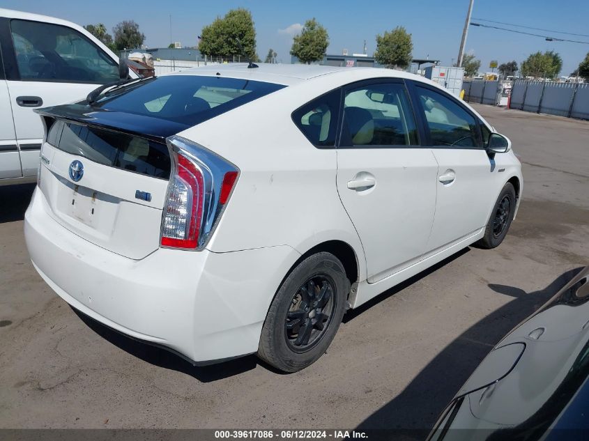 2012 Toyota Prius Two VIN: JTDKN3DU8C5526263 Lot: 39617086