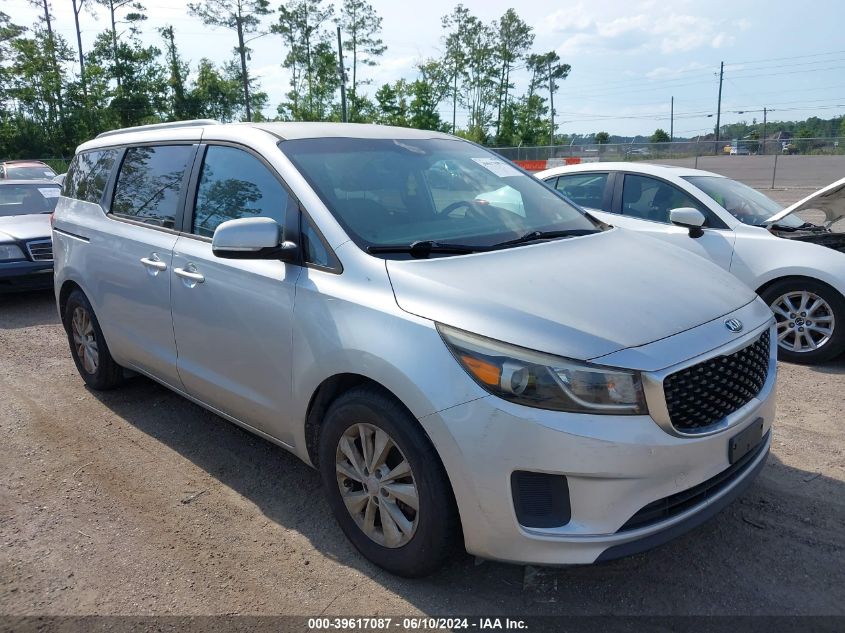 2016 Kia Sedona Lx VIN: KNDMB5C15G6089164 Lot: 39617087