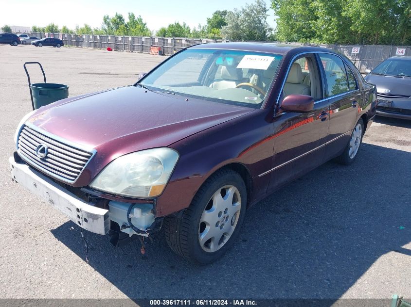 2003 Lexus Ls 430 VIN: JTHBN30F730102334 Lot: 39617111