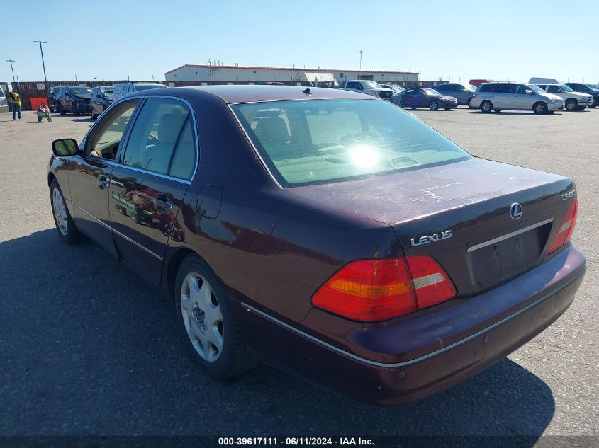 2003 Lexus Ls 430 VIN: JTHBN30F730102334 Lot: 39617111