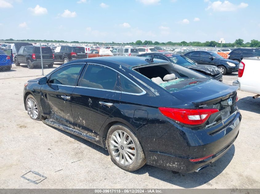 2015 Hyundai Sonata Limited VIN: 5NPE34AF5FH104440 Lot: 39617115