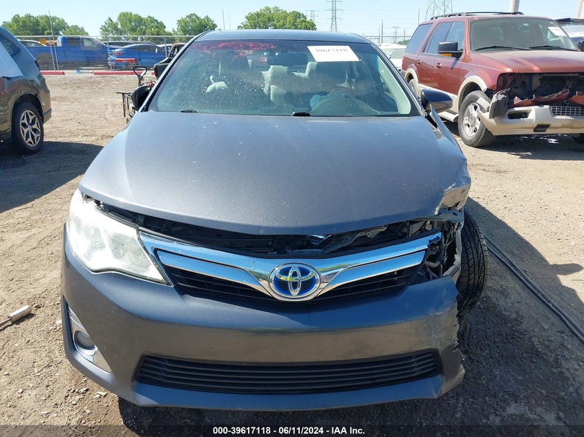 2012 Toyota Camry Hybrid Xle VIN: 4T1BD1FK9CU030764 Lot: 39617118