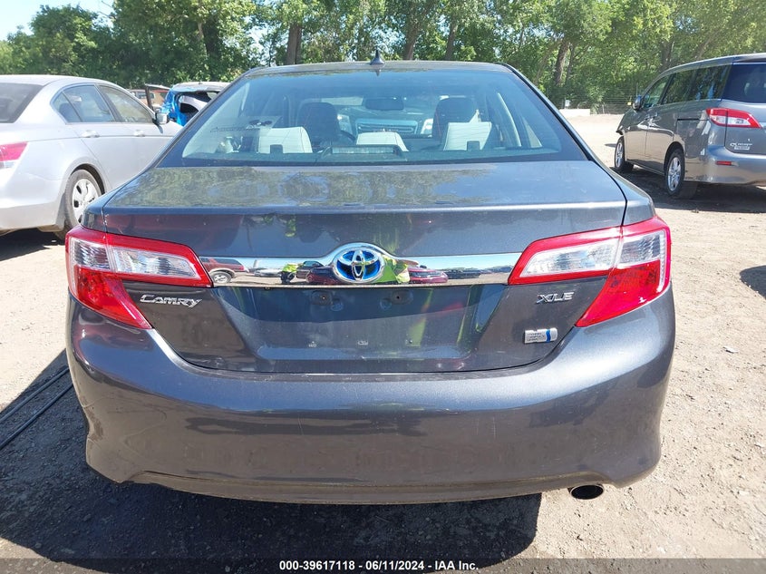 2012 Toyota Camry Hybrid Xle VIN: 4T1BD1FK9CU030764 Lot: 39617118