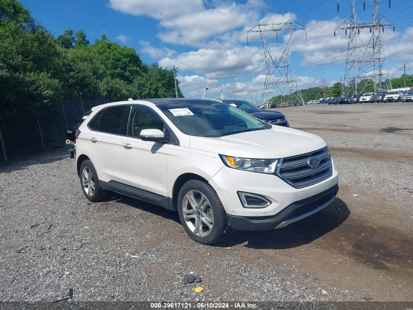 2015 Ford Edge Titanium VIN: 2FMPK4K87FBB94595 Lot: 39617121