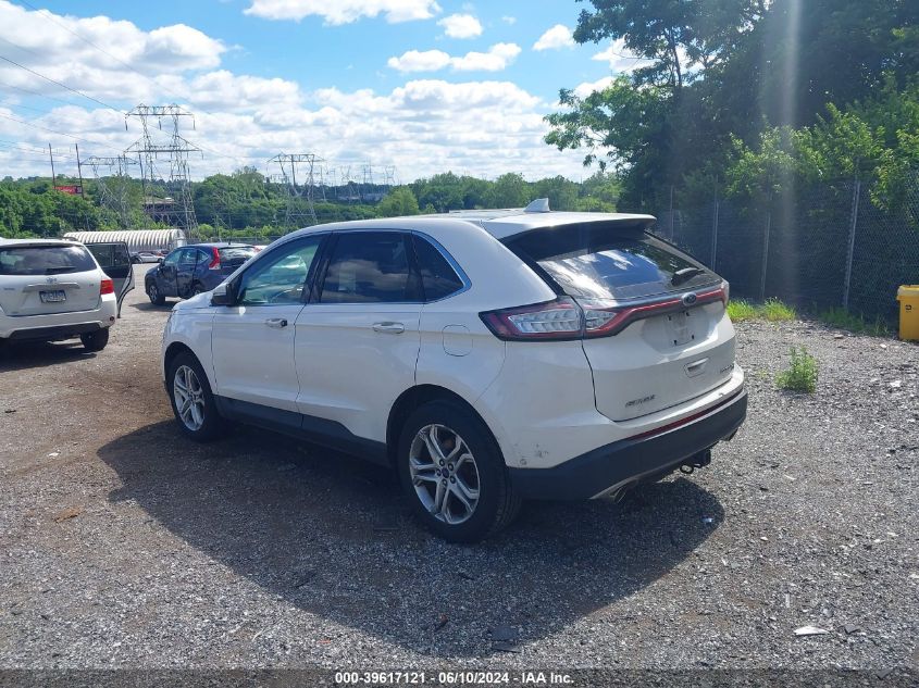 2015 Ford Edge Titanium VIN: 2FMPK4K87FBB94595 Lot: 39617121