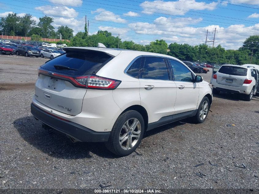 2015 Ford Edge Titanium VIN: 2FMPK4K87FBB94595 Lot: 39617121