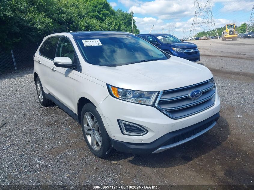 2015 Ford Edge Titanium VIN: 2FMPK4K87FBB94595 Lot: 39617121