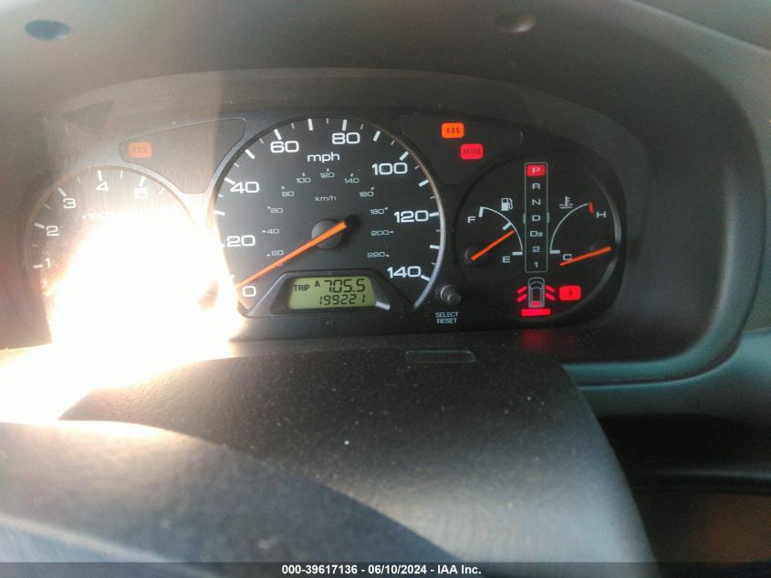 2002 Honda Odyssey Ex VIN: 5FNRL186X2B029653 Lot: 39617136