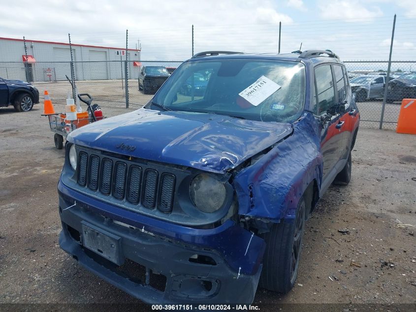 2018 Jeep Renegade Altitude 4X4 VIN: ZACCJBBB4JPH86188 Lot: 39617151