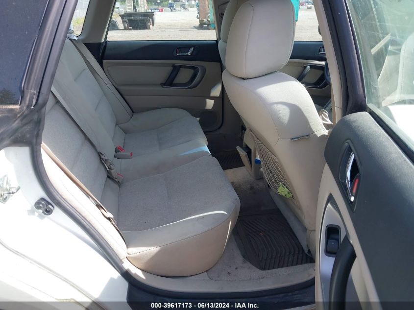 2008 Subaru Outback 2.5I/2.5I L.l. Bean Edition VIN: 4S4BP61C587309073 Lot: 39617173