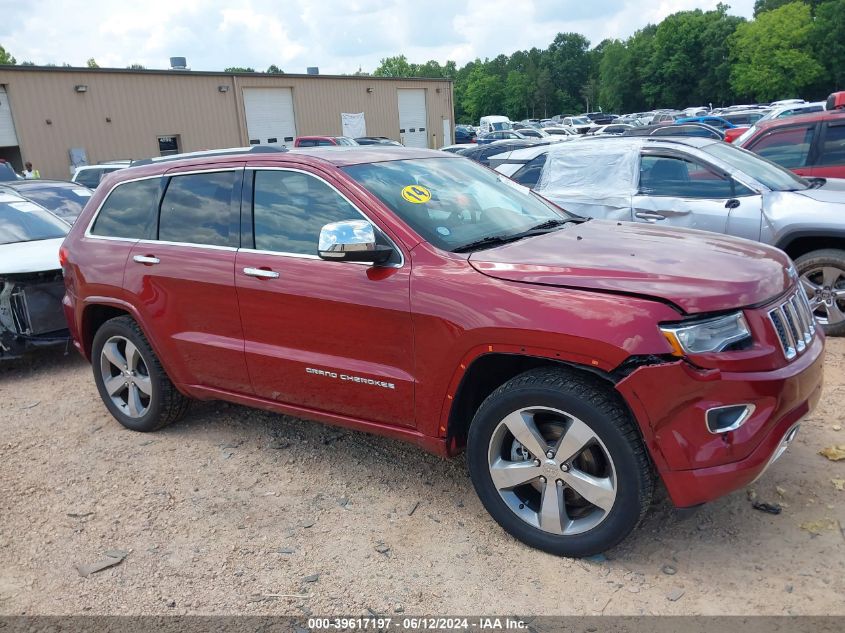 2014 Jeep Grand Cherokee Overland VIN: 1C4RJFCT5EC390399 Lot: 39617197