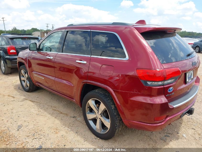 2014 Jeep Grand Cherokee Overland VIN: 1C4RJFCT5EC390399 Lot: 39617197