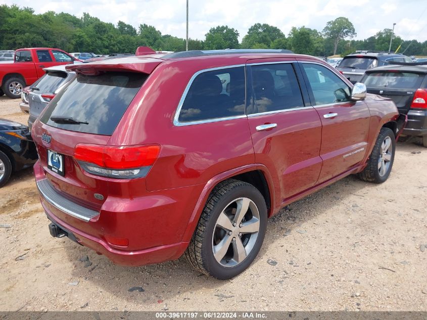 2014 Jeep Grand Cherokee Overland VIN: 1C4RJFCT5EC390399 Lot: 39617197