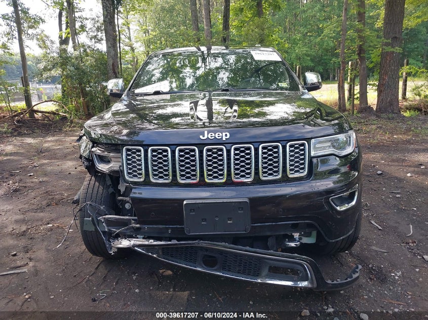 2017 Jeep Grand Cherokee Overland 4X2 VIN: 1C4RJECG6HC782941 Lot: 39617207