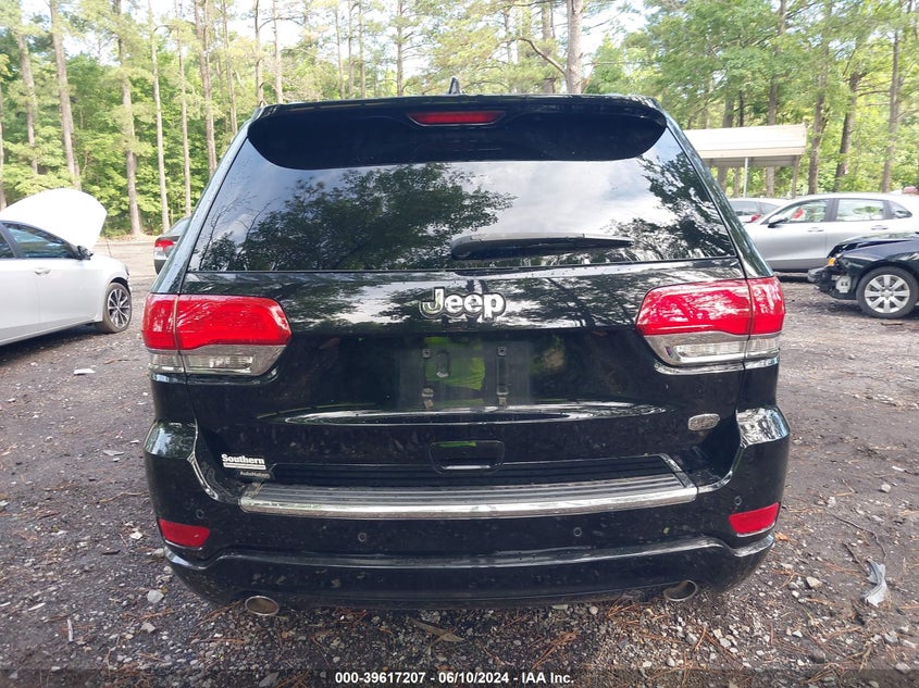 2017 Jeep Grand Cherokee Overland 4X2 VIN: 1C4RJECG6HC782941 Lot: 39617207