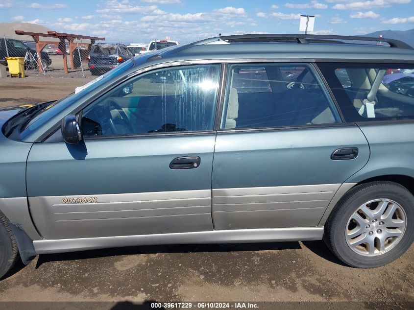 2001 Subaru Outback VIN: 4S3BH665X17615994 Lot: 39617229