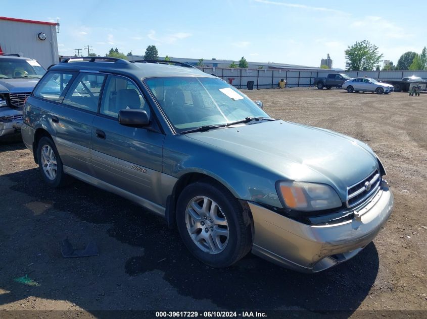 2001 Subaru Outback VIN: 4S3BH665X17615994 Lot: 39617229