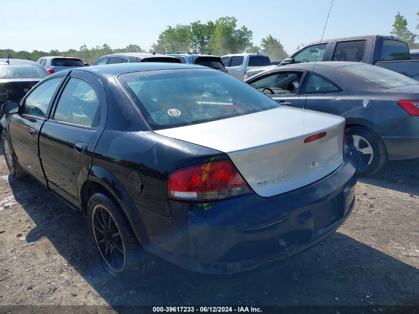 2002 Chrysler Sebring Lx/Lx Plus VIN: 1C3EL46X52N305478 Lot: 39617233